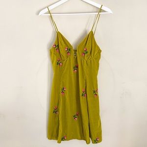 Green Velvet Skater Dress 🍐